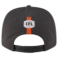 Casquette extensible à pression New Era 9SEVENTY Sideline Alternate pour homme, couleur anthracite, des Lions de la Colombie-Britannique
