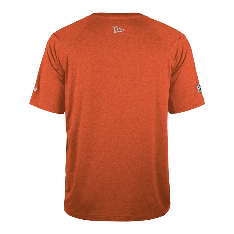 T-shirt de performance universitaire BC Lions Sideline New Era pour homme, orange