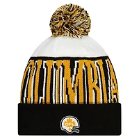 Men's New Era  Orange BC Lions Turf Traditions Cuffed Knit Hat with Pom