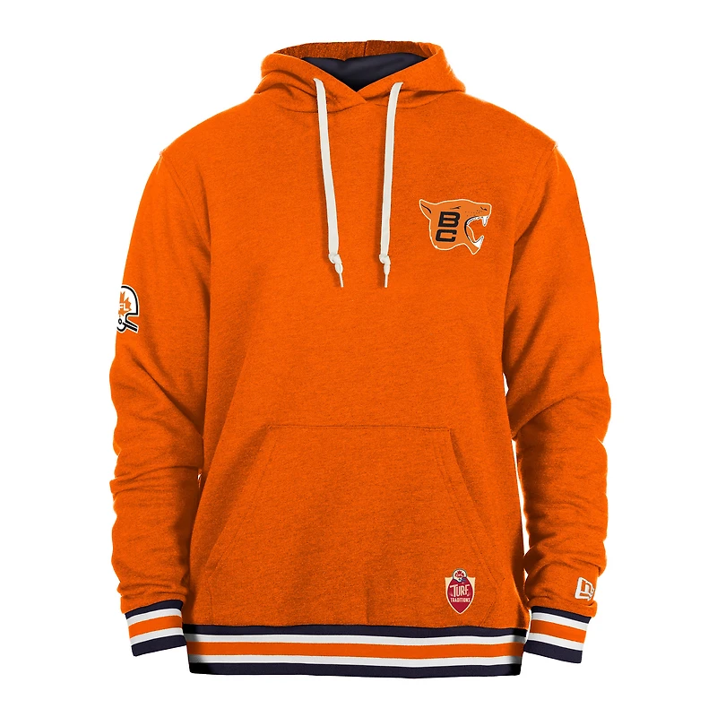 Men's New Era Orange BC Lions Turf Traditions Pullover Hoodie