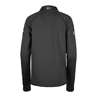 Haut 5th & Ocean by New Era pour femme Noir BC Lions Sideline Piper Performance Raglan Quarter-Zip Top