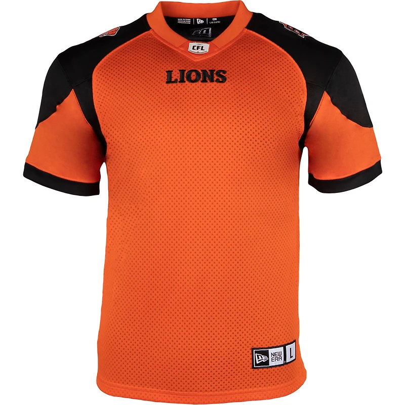 Youth New Era Orange BC Lions 2023 Replica Jersey