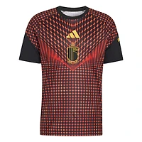 Maillot d'avant-match adidas noir homme de l'équipe nationale belge 2026