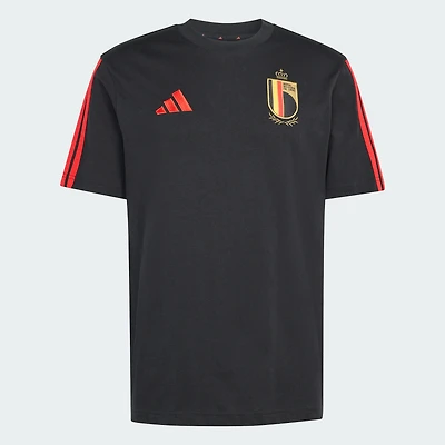 Men's adidas Black Belgium National Team FIFA x World Cup Alphaskin T-Shirt