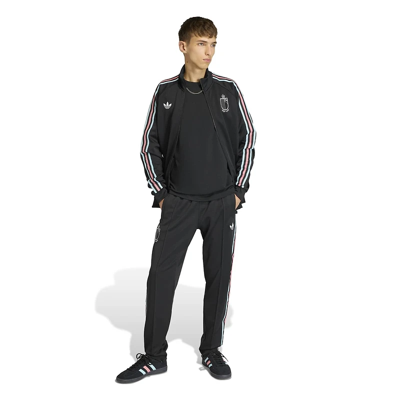 Men's adidas Black Belgium National Team Originals Full-Zip Track Jacket