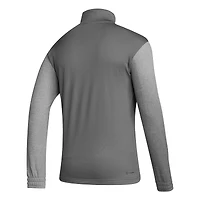 Haut à manches longues et demi-zippé adidas gris pour homme avec écusson de l'équipe nationale Belgique
