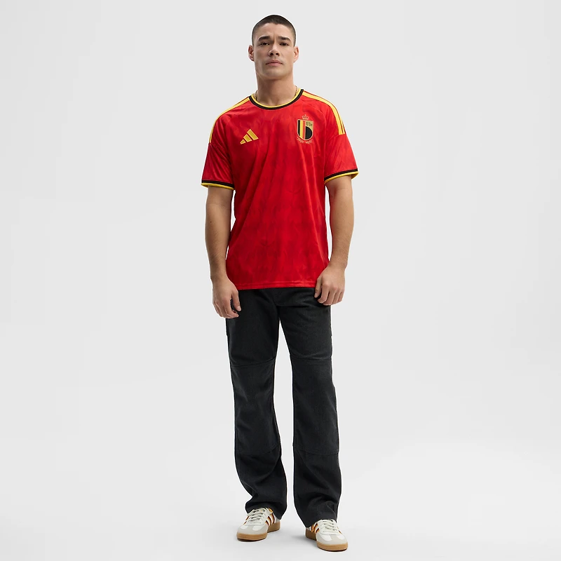 Maillot réplique domicile rouge adidas de l'équipe nationale belge 2026 pour homme