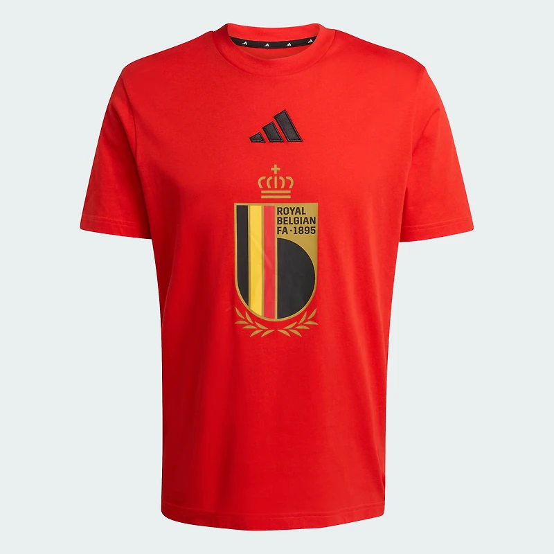 Men's adidas  Red Belgium National Team Alphaskin Graphic T-Shirt