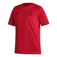 T-shirt adidas rouge avec écusson de l'équipe nationale Belgique pour hommes
