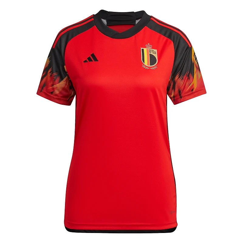 Women's adidas Red Belgium National Team 2022/23 Home Replica Jersey