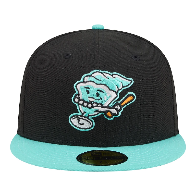 Men's New Era  Black/Aqua Beloit Sky Carp Minor League Theme Nights 59FIFTY Fitted Hat