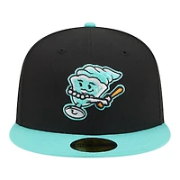 Men's New Era  Black/Aqua Beloit Sky Carp Minor League Theme Nights 59FIFTY Fitted Hat