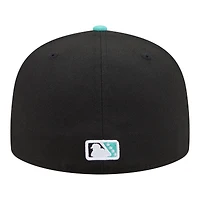 Men's New Era  Black/Aqua Beloit Sky Carp Minor League Theme Nights 59FIFTY Fitted Hat