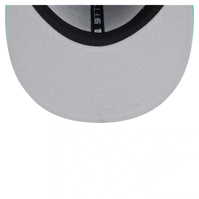 Men's New Era  Black/Aqua Beloit Sky Carp Minor League Theme Nights 59FIFTY Fitted Hat