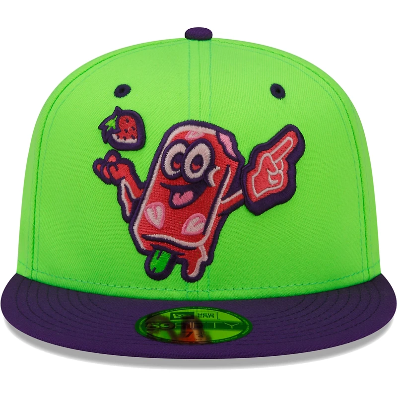 Casquette ajustée 59FIFTY Beloit Sky Carp Copa De La Diversion New Era verte pour homme