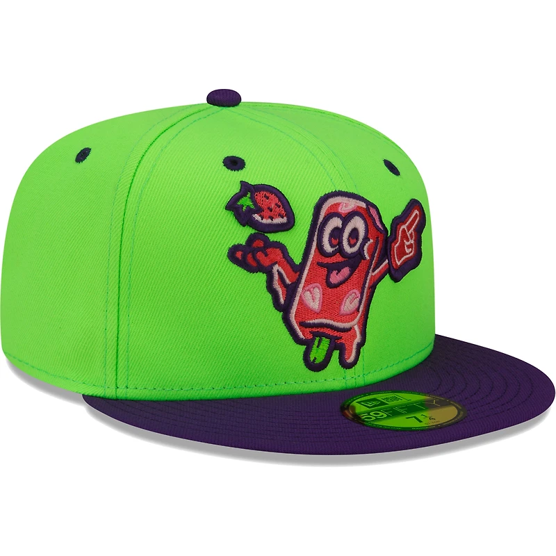 Casquette ajustée 59FIFTY Beloit Sky Carp Copa De La Diversion New Era verte pour homme