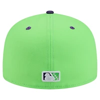 Casquette ajustée Beloit Sky Carp Copa de la Diversión 59FIFTY vert fluo New Era pour homme