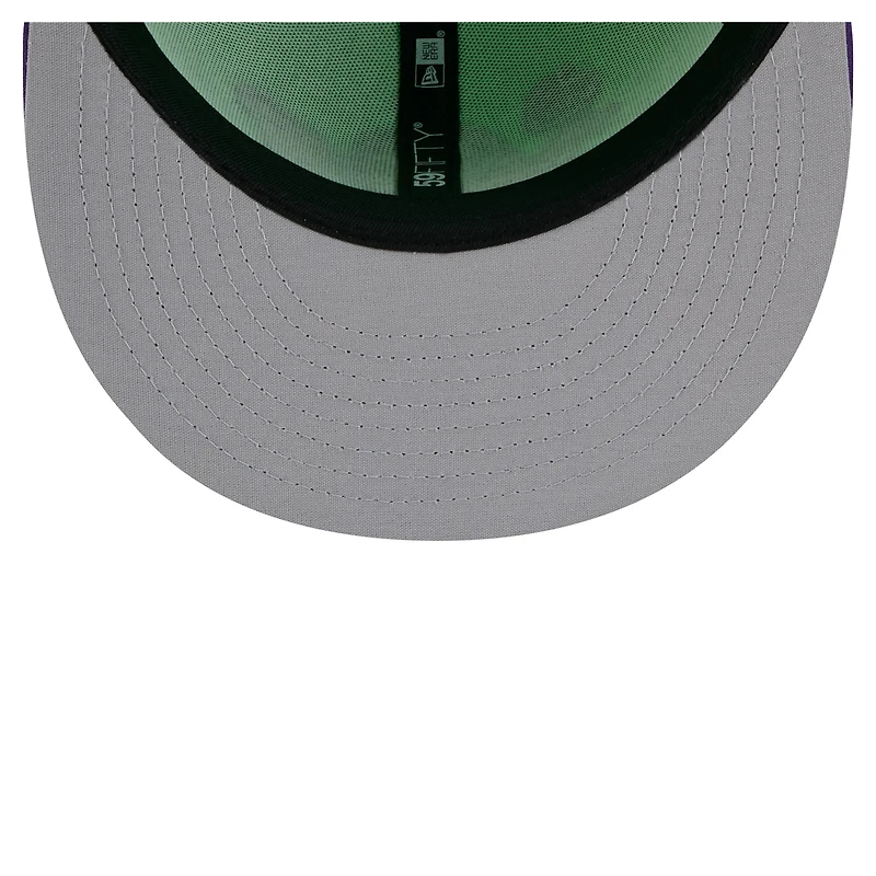 Casquette ajustée Beloit Sky Carp Copa de la Diversión 59FIFTY vert fluo New Era pour homme