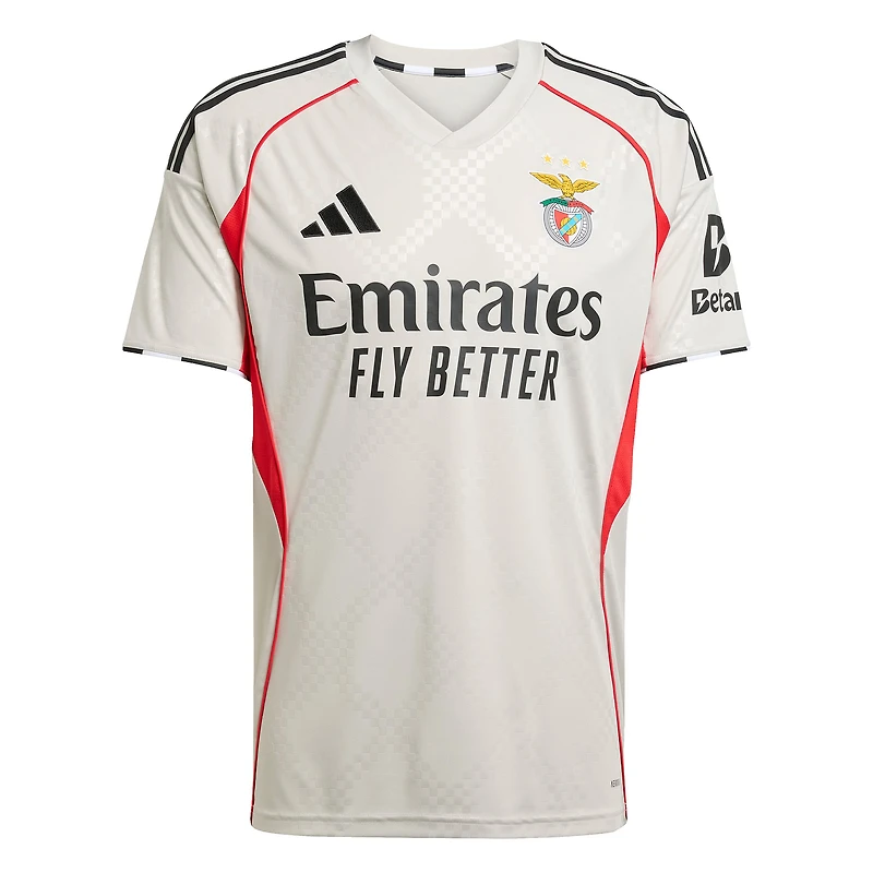 Maillot réplique extérieur adidas gris Benfica 2025/26 pour homme
