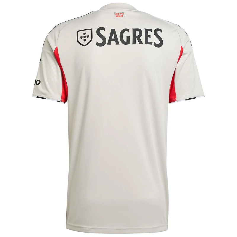 Maillot réplique extérieur adidas gris Benfica 2025/26 pour homme