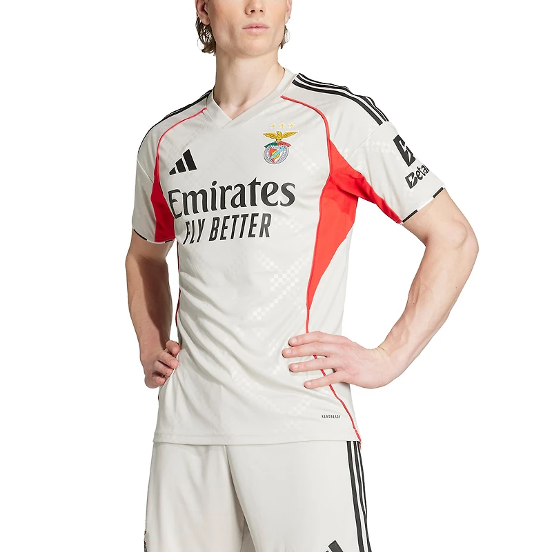 Maillot réplique extérieur adidas gris Benfica 2025/26 pour homme