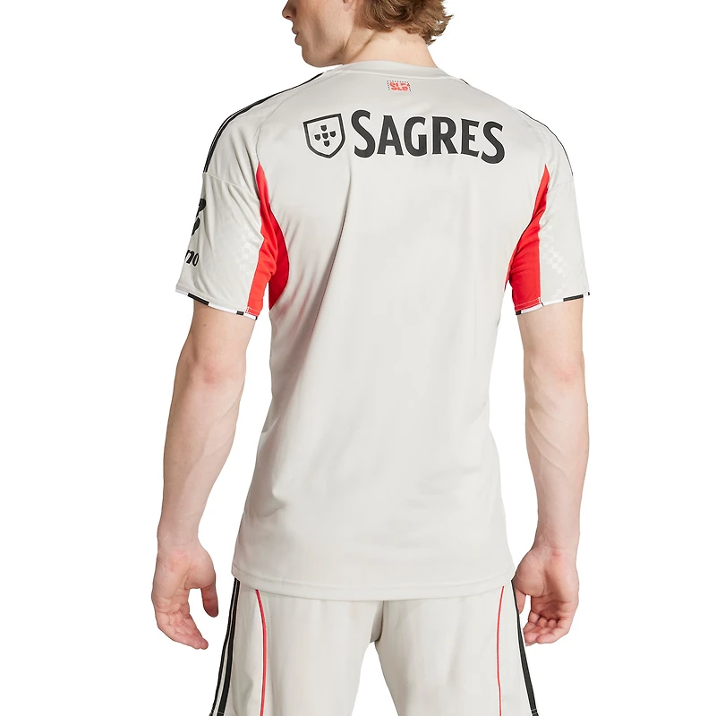 Maillot réplique extérieur adidas gris Benfica 2025/26 pour homme