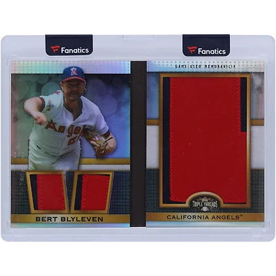 Bert Blyleven California Angels 2011 Topps Triple Threads Jumbo GU Relic Booklet #TTJPR-1 #1/1 Card