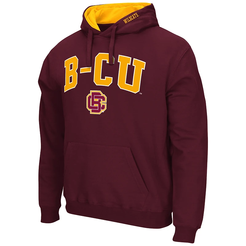 Chandail à capuchon Colosseum Bethune-Cookman Wildcats Arch & Logo marron pour homme