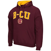Chandail à capuchon Colosseum Bethune-Cookman Wildcats Arch & Logo marron pour homme