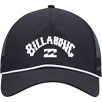Casquette Snapback réglable Billabong Black Arch Team Trucker pour hommes