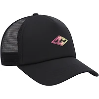 Casquette Billabong Black Podium Foam Front Neon Logo Trucker Snapback pour homme