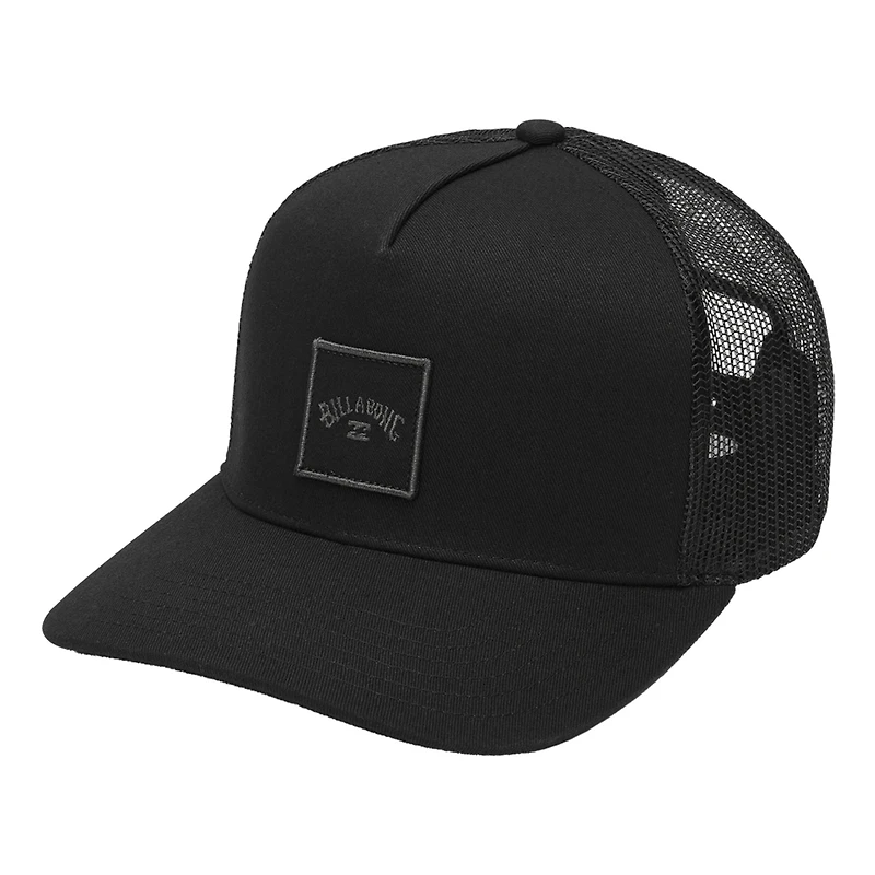 Men's Billabong Black Stacked Adjustable Trucker Hat