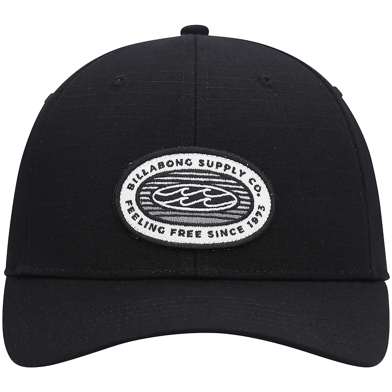 Casquette Billabong Black Stealth Walled Snapback pour homme