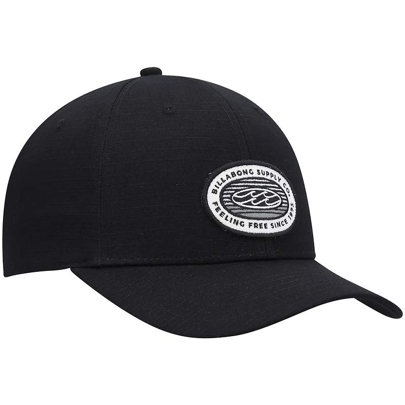 Casquette Billabong Black Stealth Walled Snapback pour homme