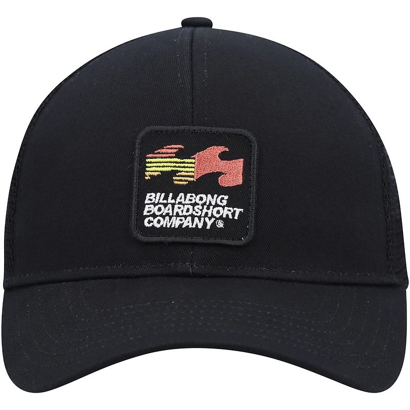 Men's Billabong Black Walled Trucker Adjustable Snapback Hat