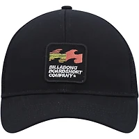 Men's Billabong Black Walled Trucker Adjustable Snapback Hat