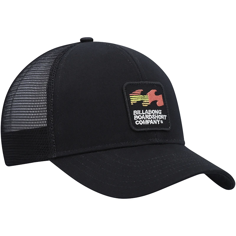 Men's Billabong Black Walled Trucker Adjustable Snapback Hat