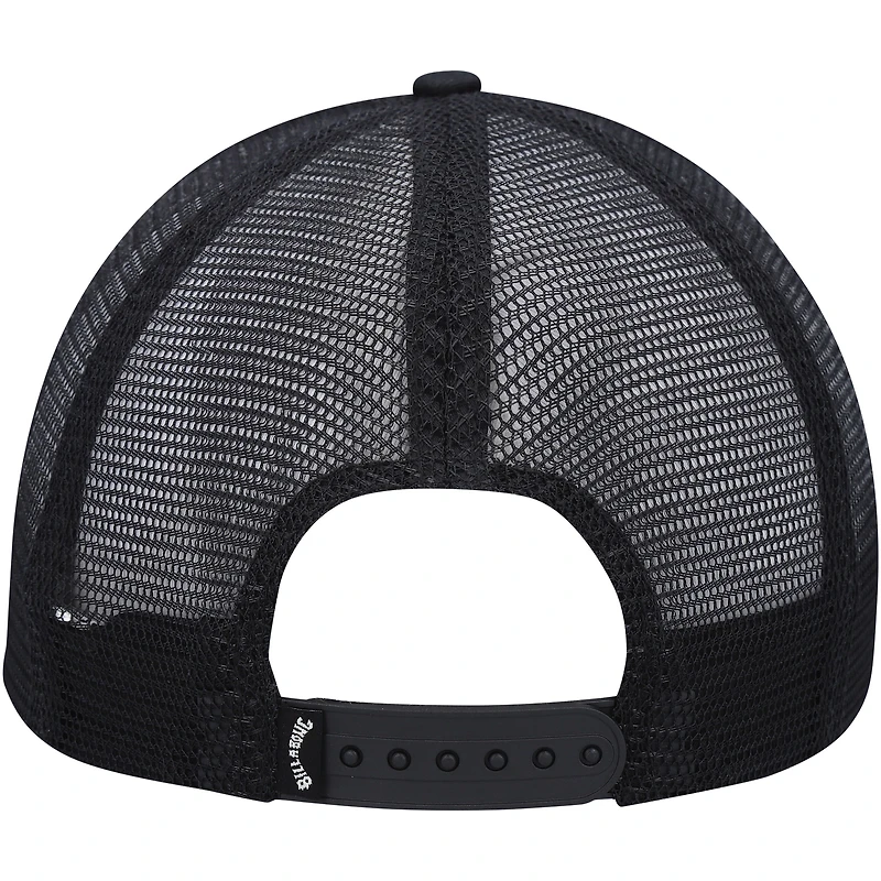 Men's Billabong Black Walled Trucker Adjustable Snapback Hat