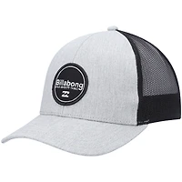 Men's Billabong Gray/Black Walled Trucker Snapback Hat