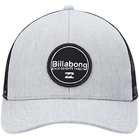 Men's Billabong Gray/Black Walled Trucker Snapback Hat