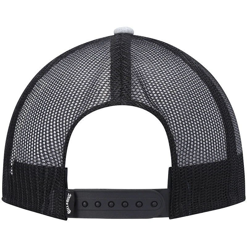 Men's Billabong Gray/Black Walled Trucker Snapback Hat
