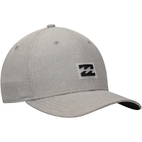 Men's Billabong Gray Crossfire Performance Flex Hat