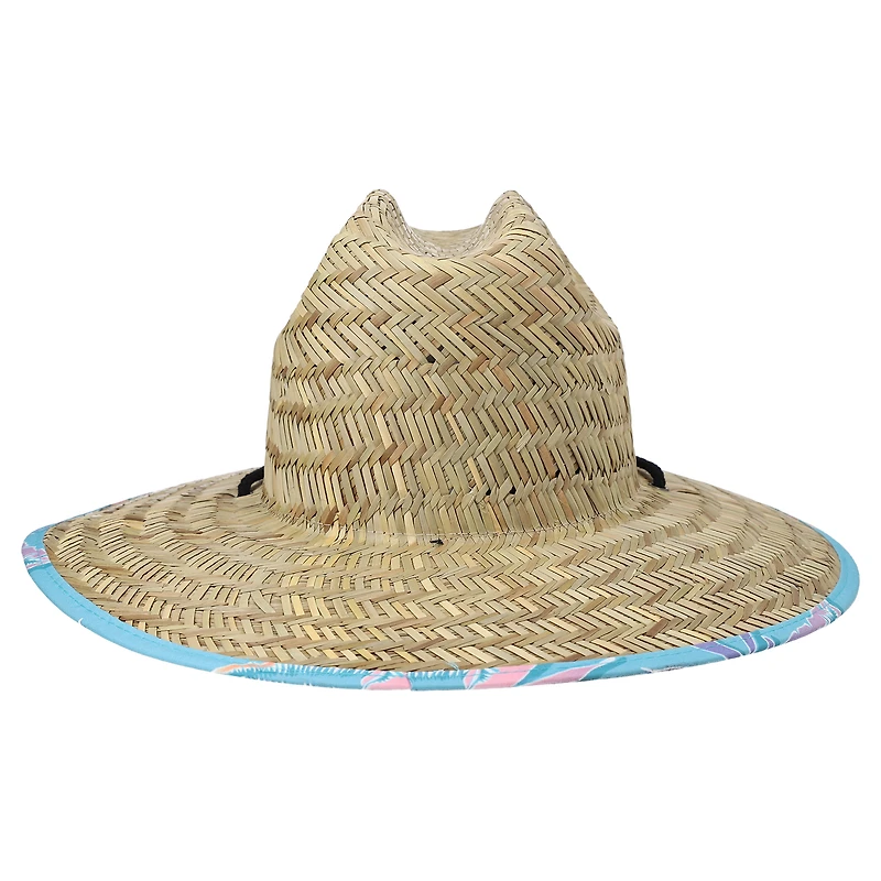 Men's Billabong Natural Tides Print Blue Straw Hat