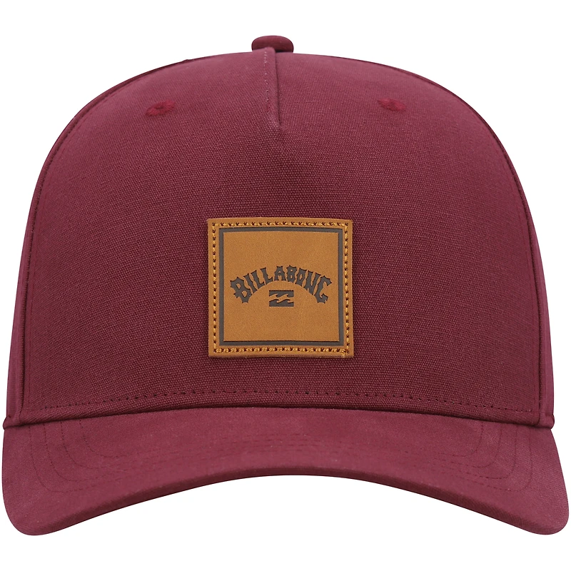Casquette Snapback Billabong Rouge Stacked III pour hommes