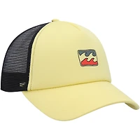 Casquette Snapback Billabong Yellow Podium Trucker pour hommes