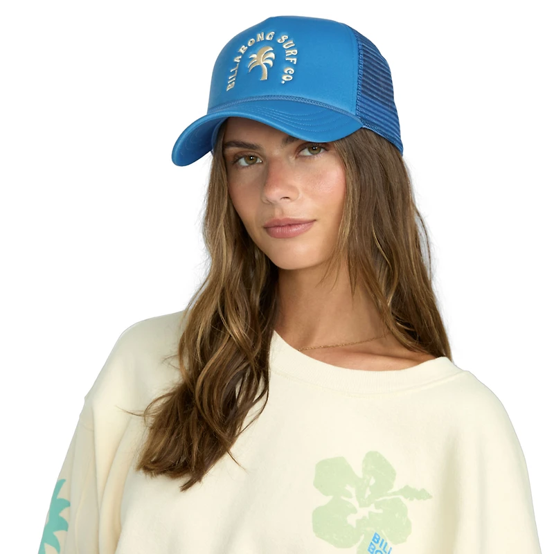 Casquette ajustable Billabong Blue Grandpa Trucker pour femme