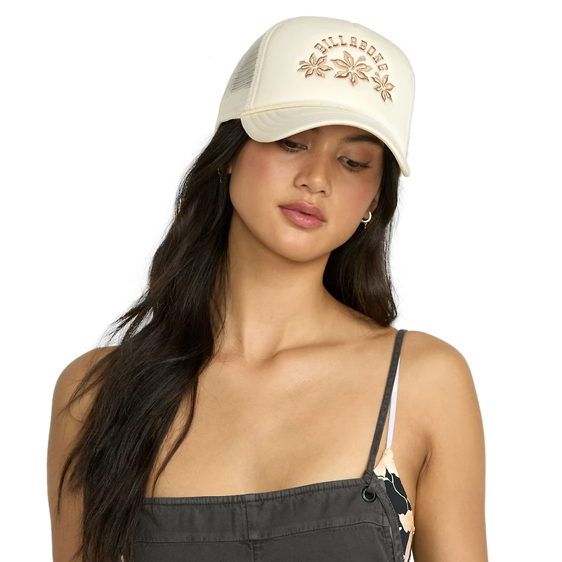 Casquette ajustable Billabong Cream Grandpa Trucker pour femme