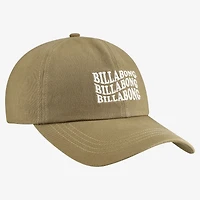Casquette Billabong blanche pour femme, modèle « Dad Cap », ajustable