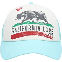 Women's Billabong  White/Aqua Pitstop Trucker Snapback Hat