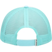 Women's Billabong  White/Aqua Pitstop Trucker Snapback Hat